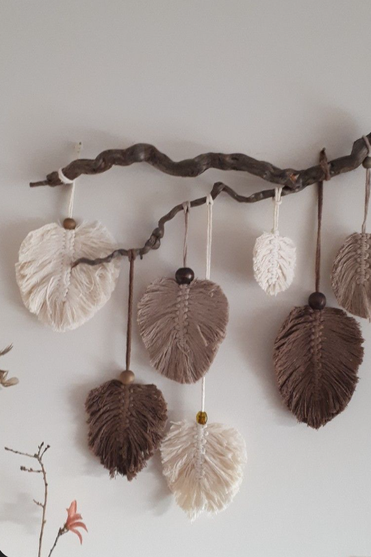 Macrame Leaf Wall Hangings