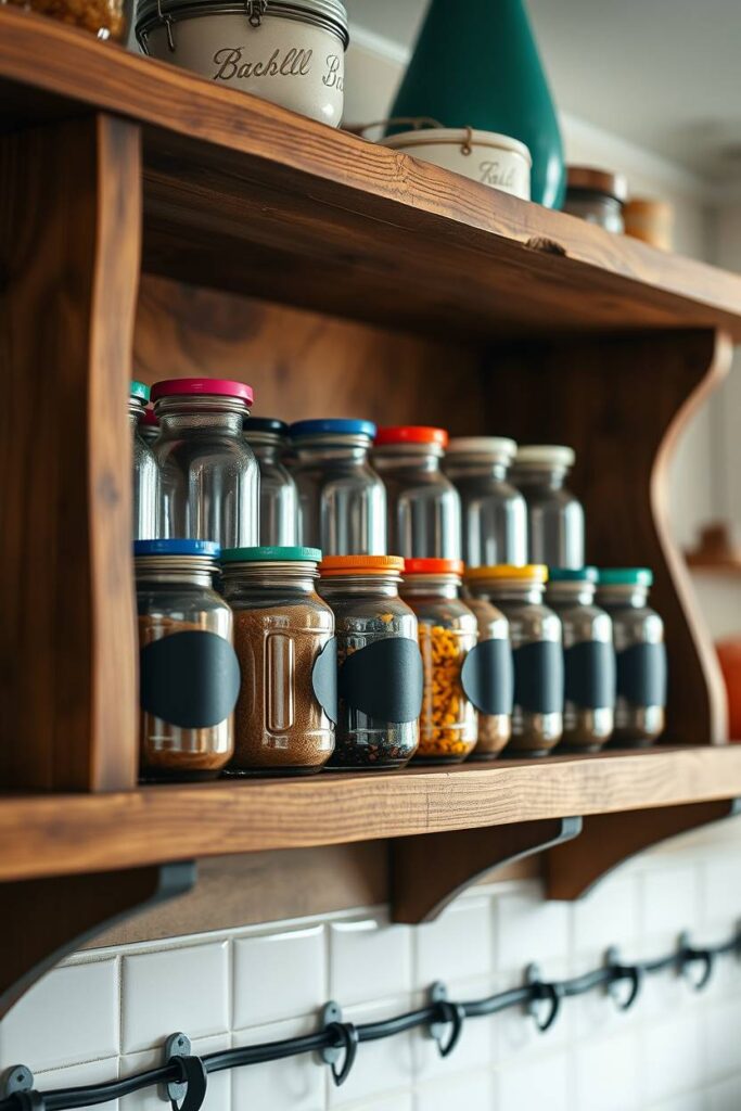 Mason Jar Spice Rack