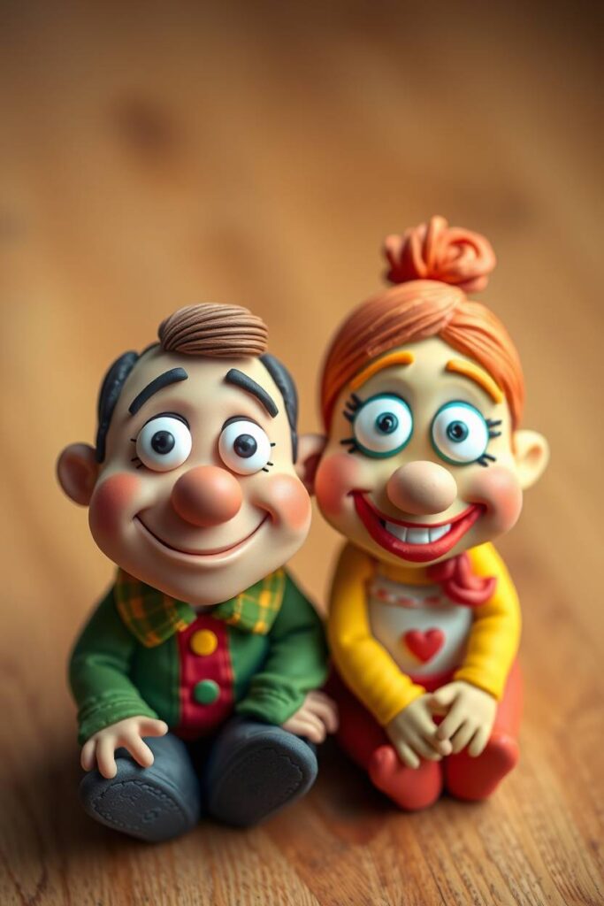 Miniature couple sculptures