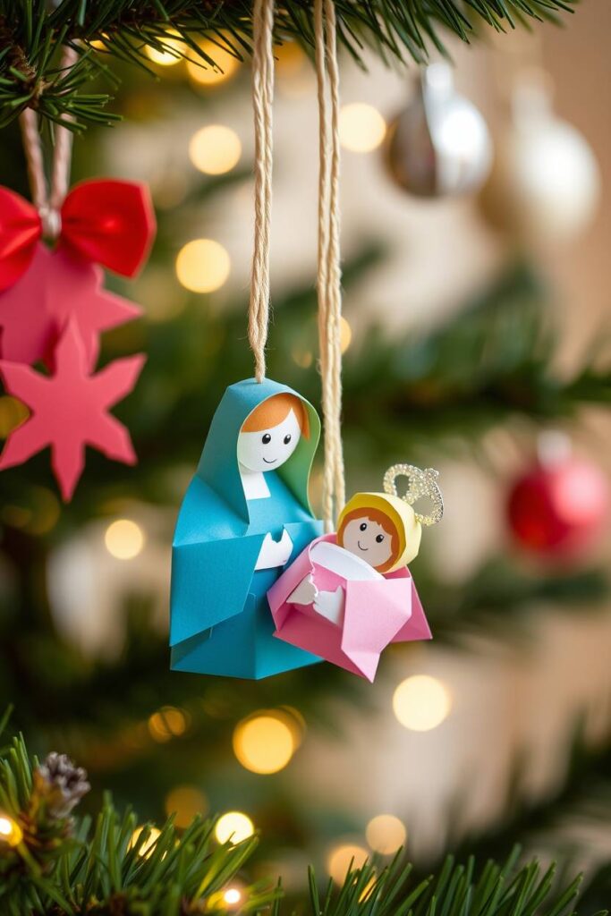 Nativity Paper Ornaments