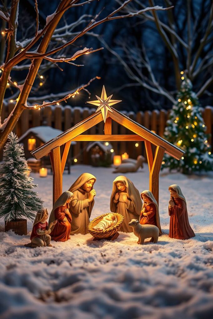 Nativity scene displays
