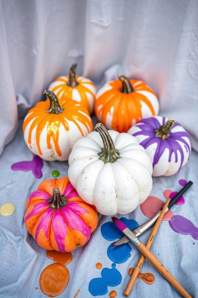 Painted Mini Pumpkins