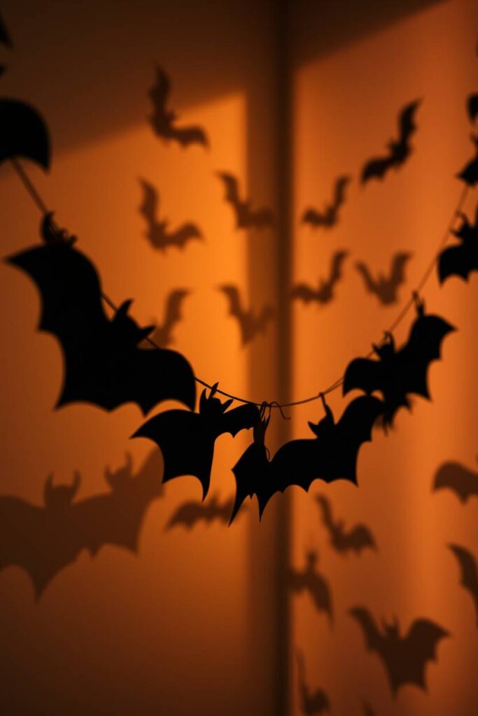 Paper Bat Garlands