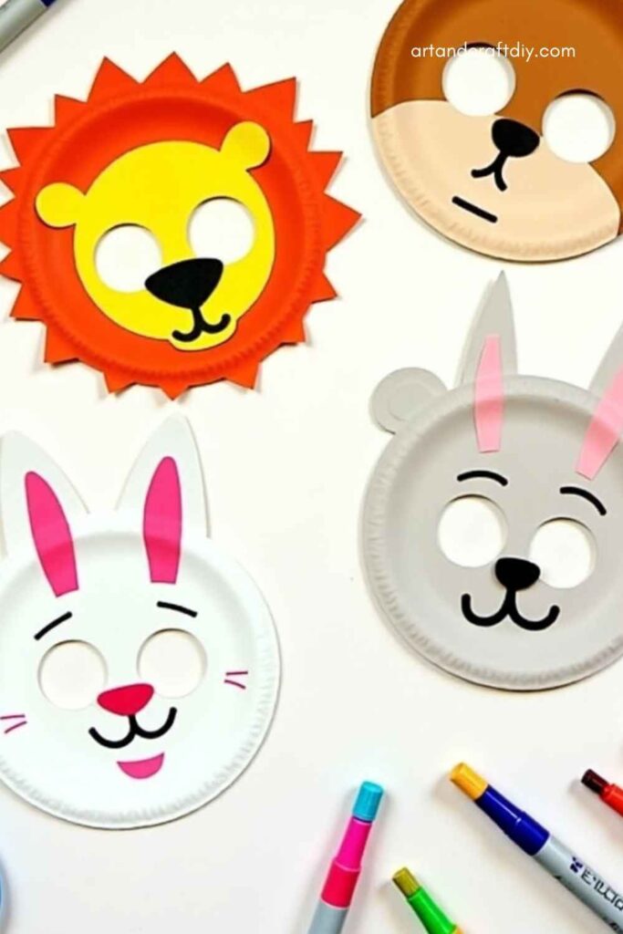 Paper Plate Masks