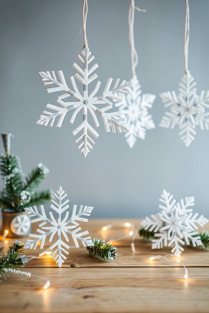 Paper Roll Snowflakes