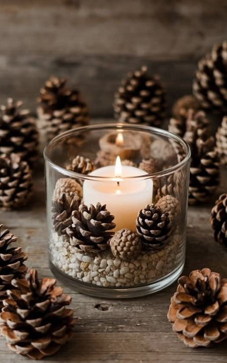 Pinecone Centerpieces