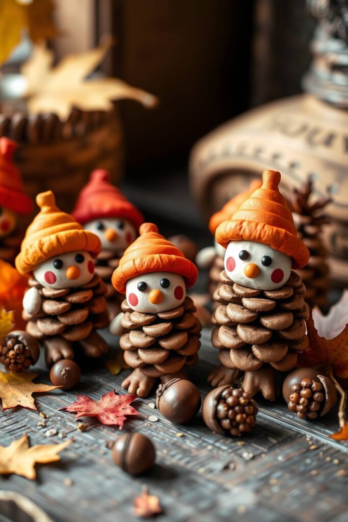 Pinecone Clay Friends