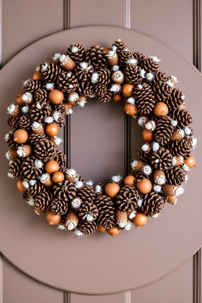 Pinecone and Acorn Wreath