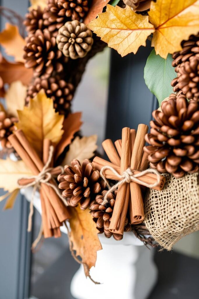 Pinecone and Cinnamon Stick Wreath