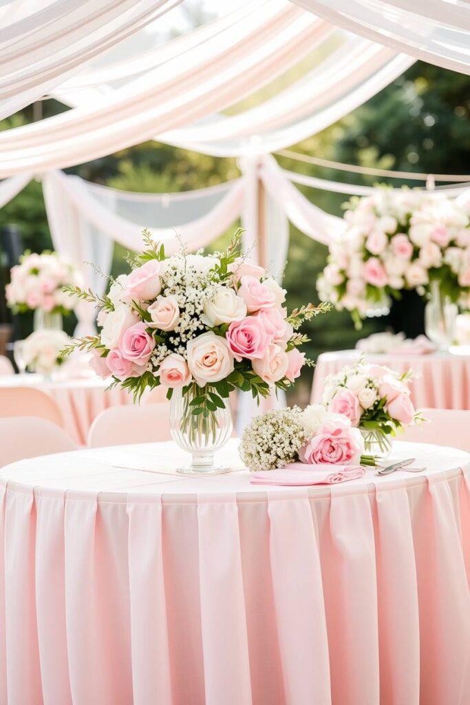 Pink Floral Christening
