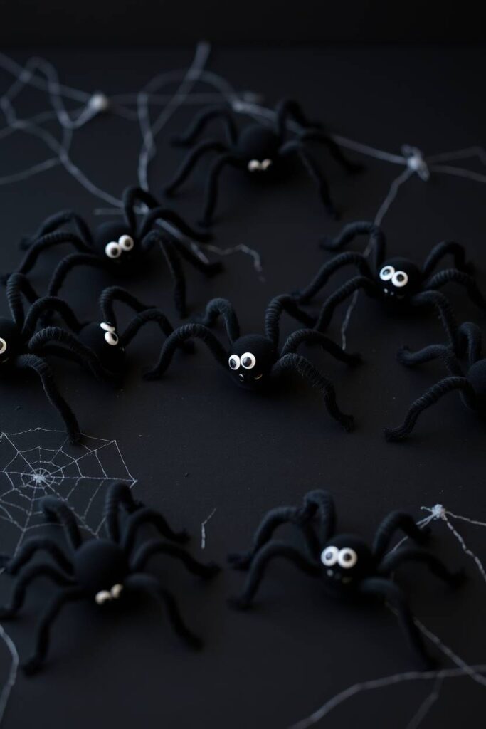 Pipe Cleaner Spiders