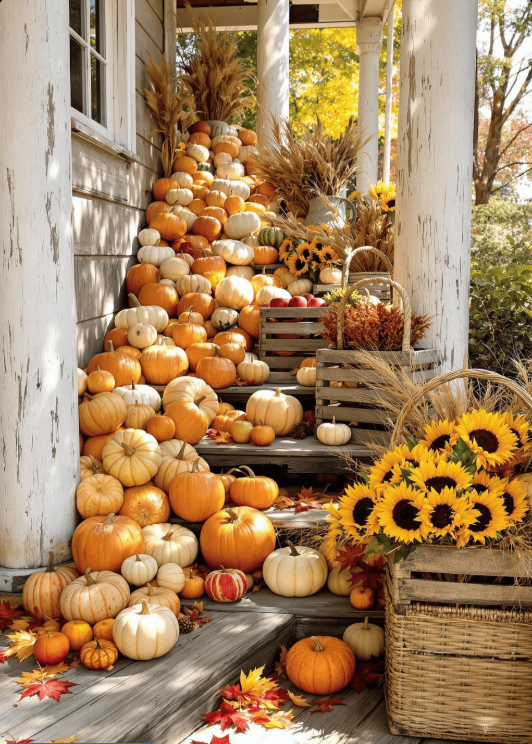 Pumpkin and Gourd Arrangements