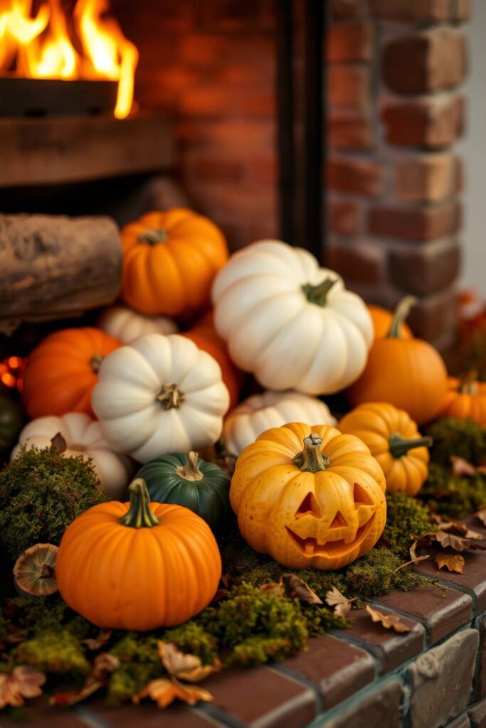 Pumpkin and Gourd Display