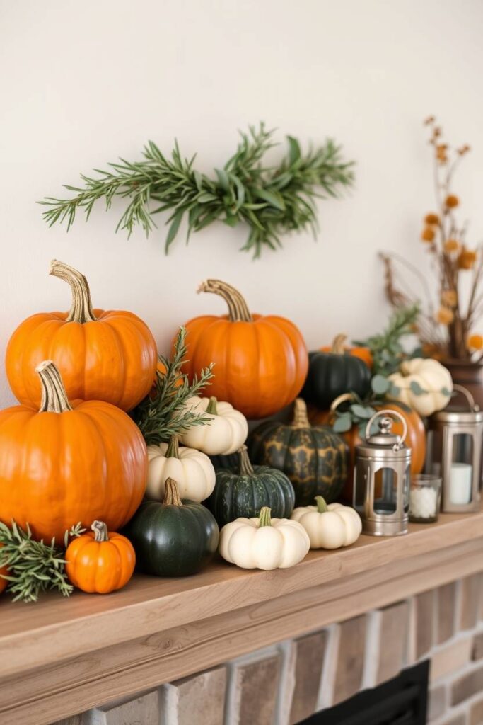 Pumpkin and Gourd Display