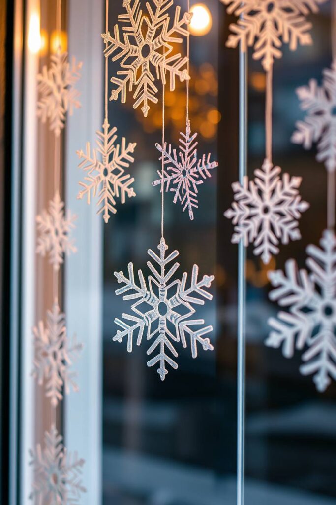 Recycled Paper Snowflakes