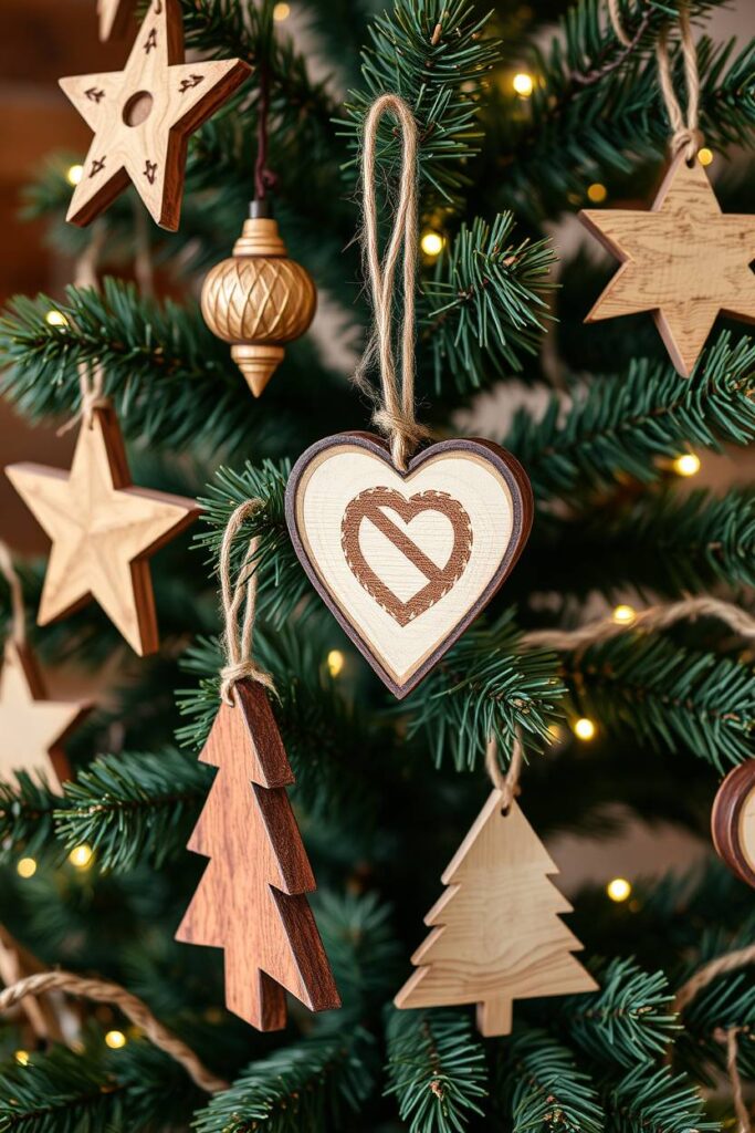 Rustic Wooden Ornaments