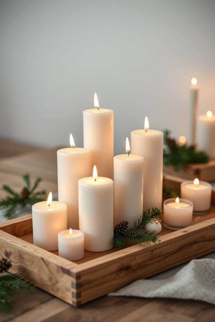 Simple White Candles