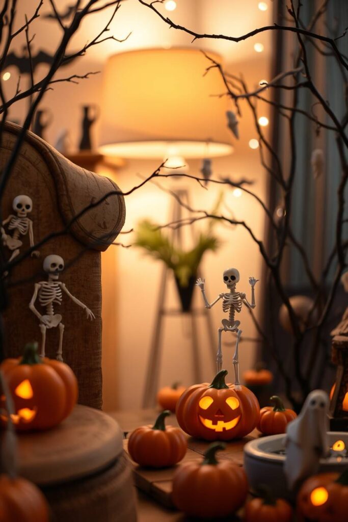 Skeleton and Ghost Figurines