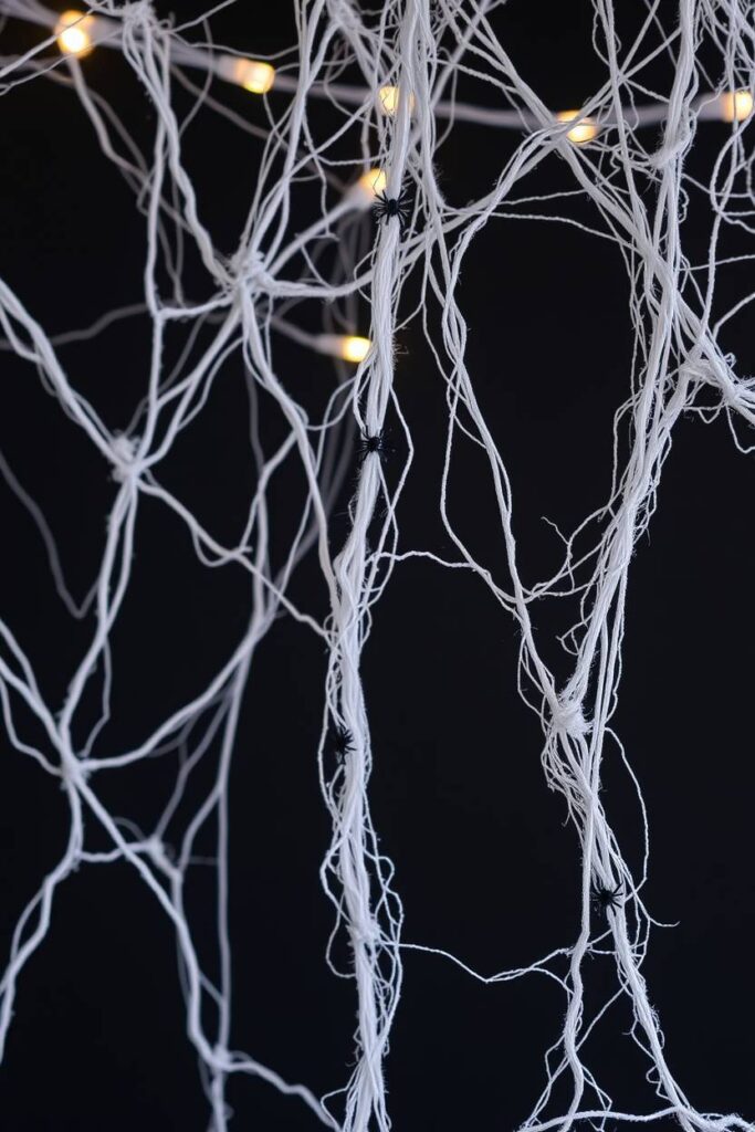 Spiderweb Garland Banner