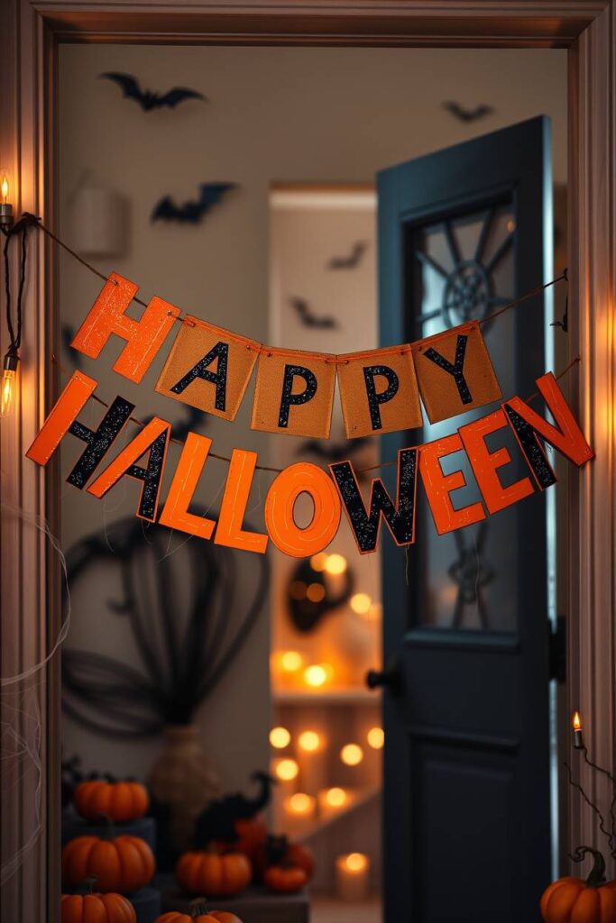 Spooky “Happy Halloween” Banner