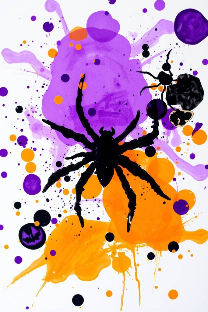 Spooky Splatter Paintings