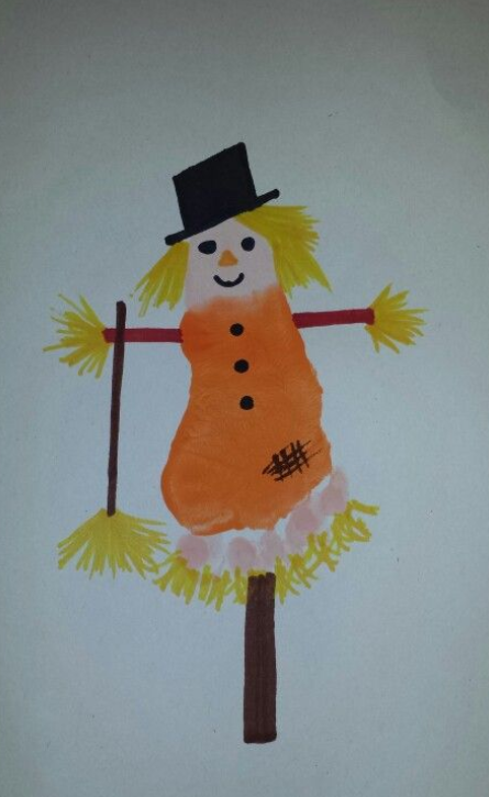 Baby Footprint Scarecrow