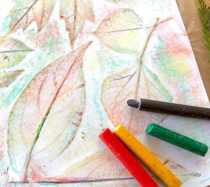 Baby’s First Leaf Rubbing