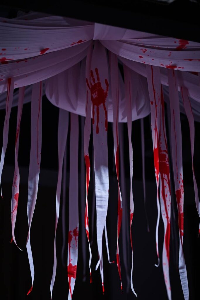 Bloody Handprint Streamers