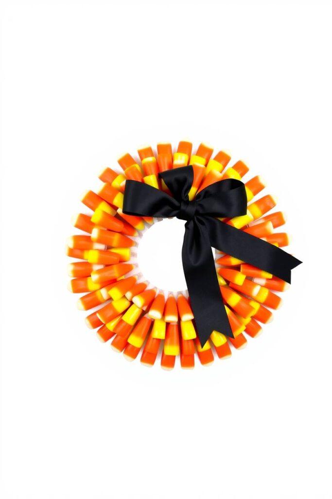 Candy Corn Wreath