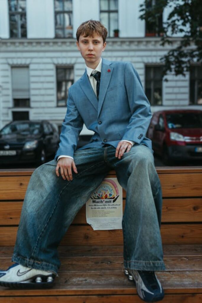 Corduroy Blazer with Jeans