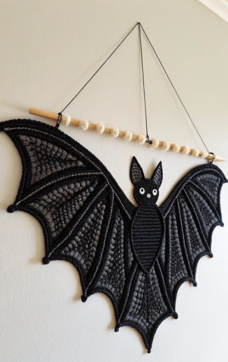 Crochet Bat Wall Hangings