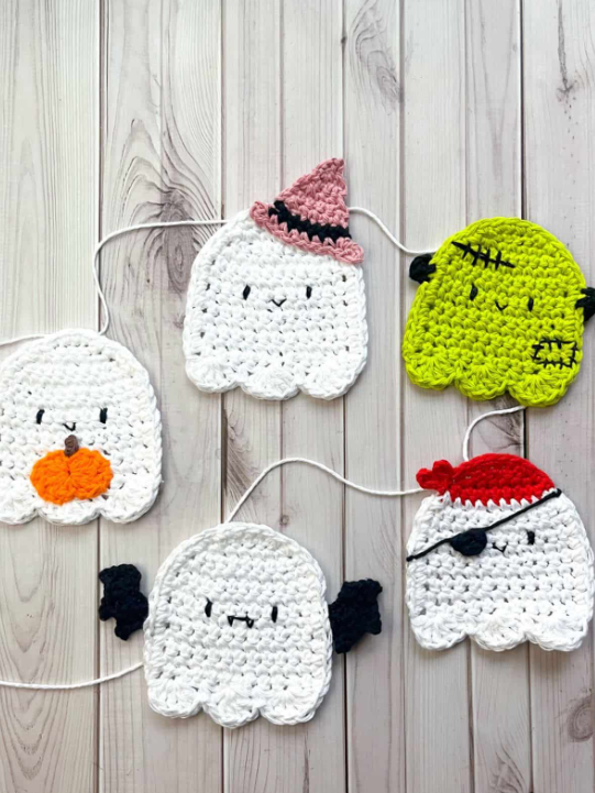 Crochet Ghost Garlands