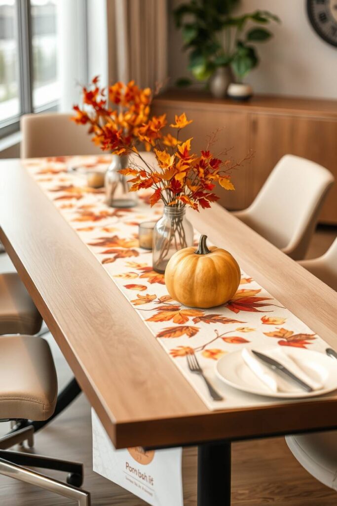 Fall-Themed Table Runners