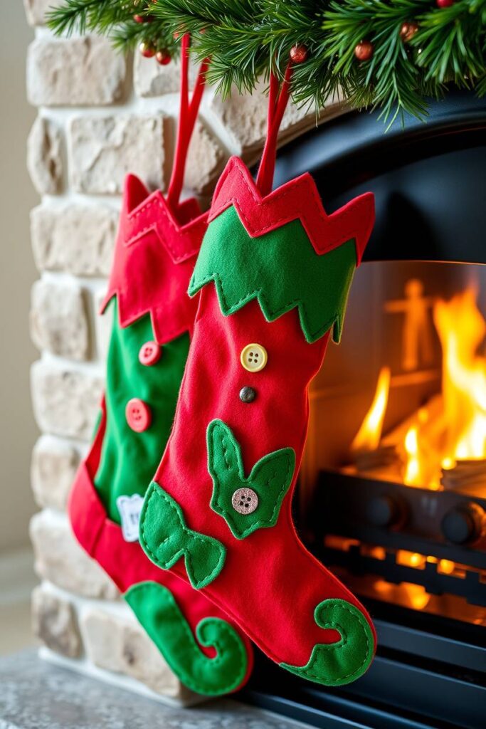Felt Elf Stockings