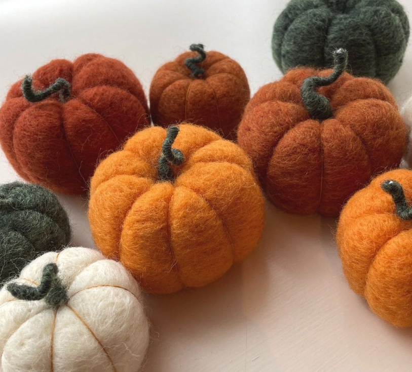 Felt Pumpkin Shapes