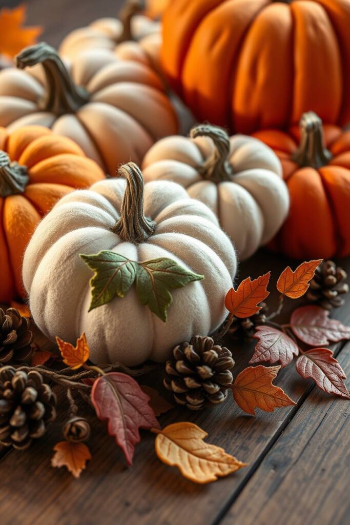 Felt Pumpkins and Gourds