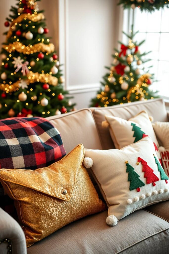 Festive Throw Pillow Covers