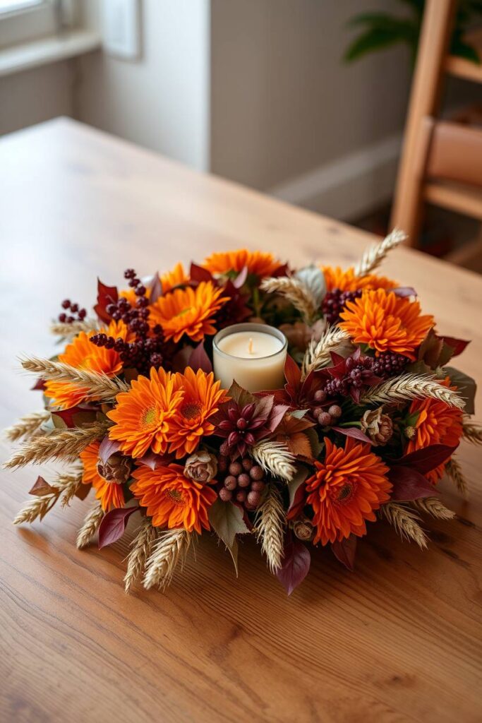 Floral Wreath Centerpieces