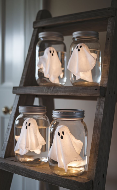 Ghost Lantern Jars