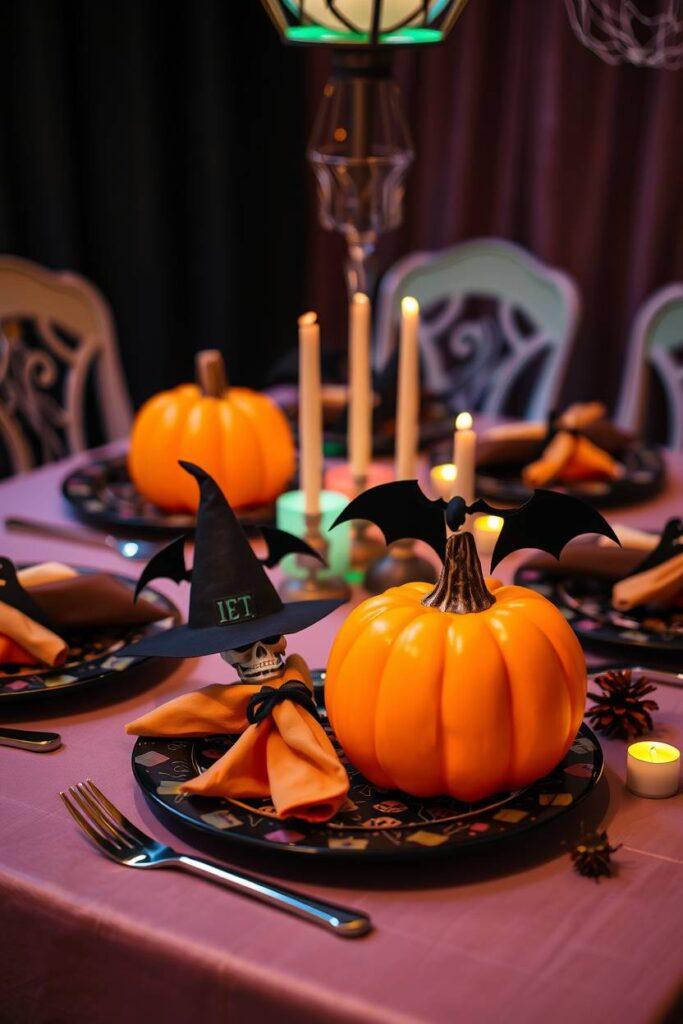 Halloween-Themed Plates and Napkins