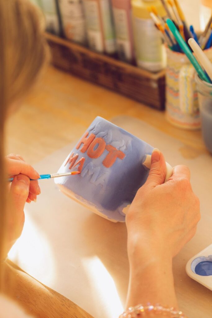 Hand-painted Christmas Mugs
