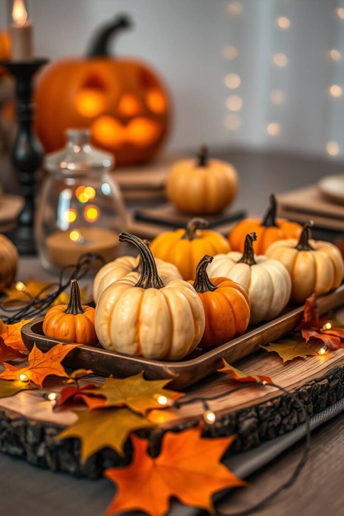 Mini Pumpkin Centerpieces