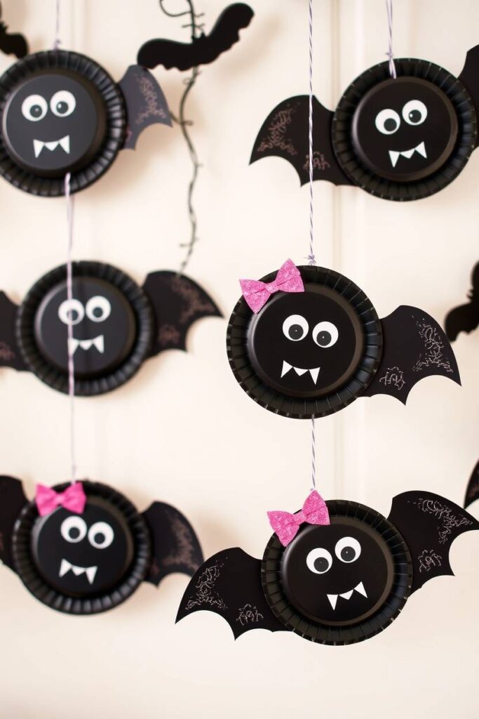 Paper Plate Bats