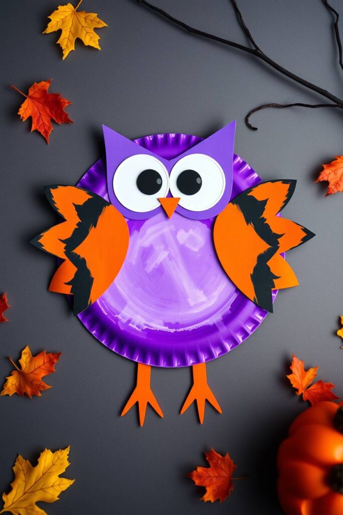 Paper Plate Owls