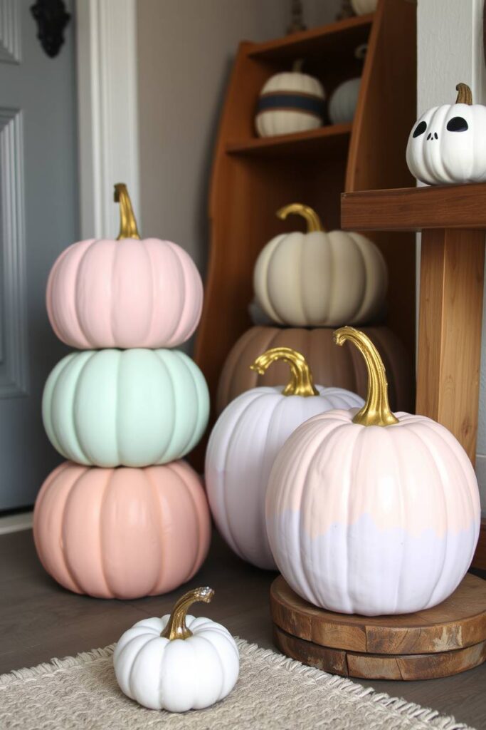 Pastel Pumpkin Display