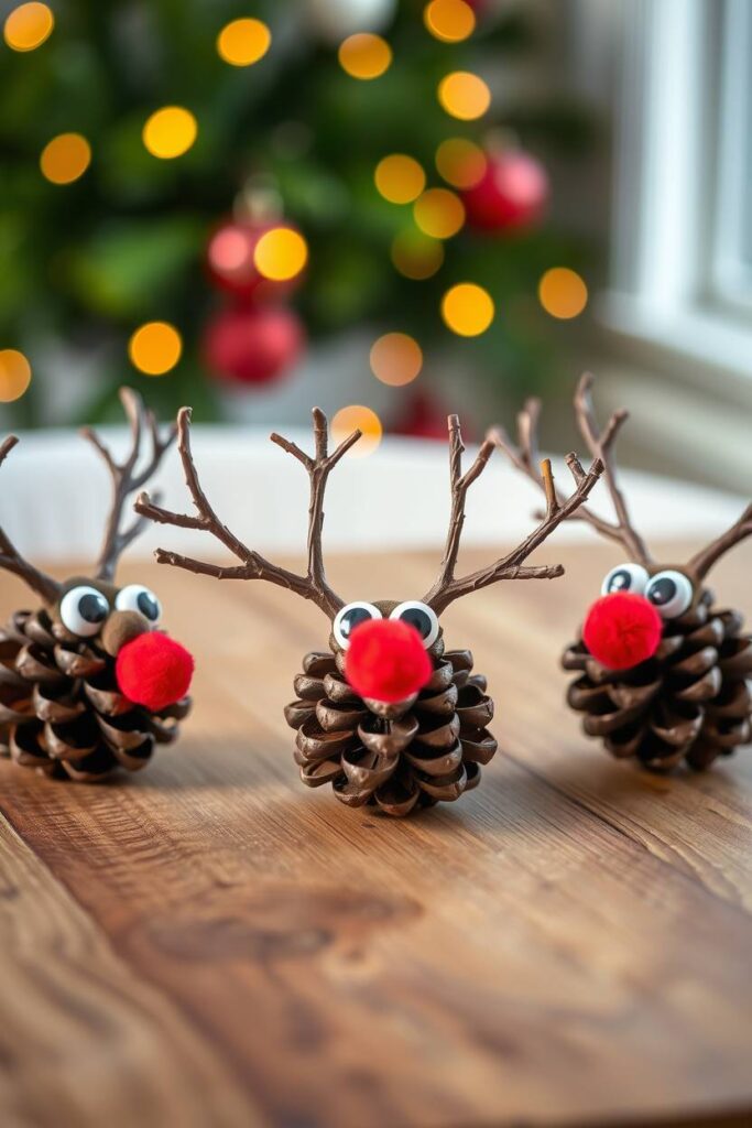 Pinecone Reindeer