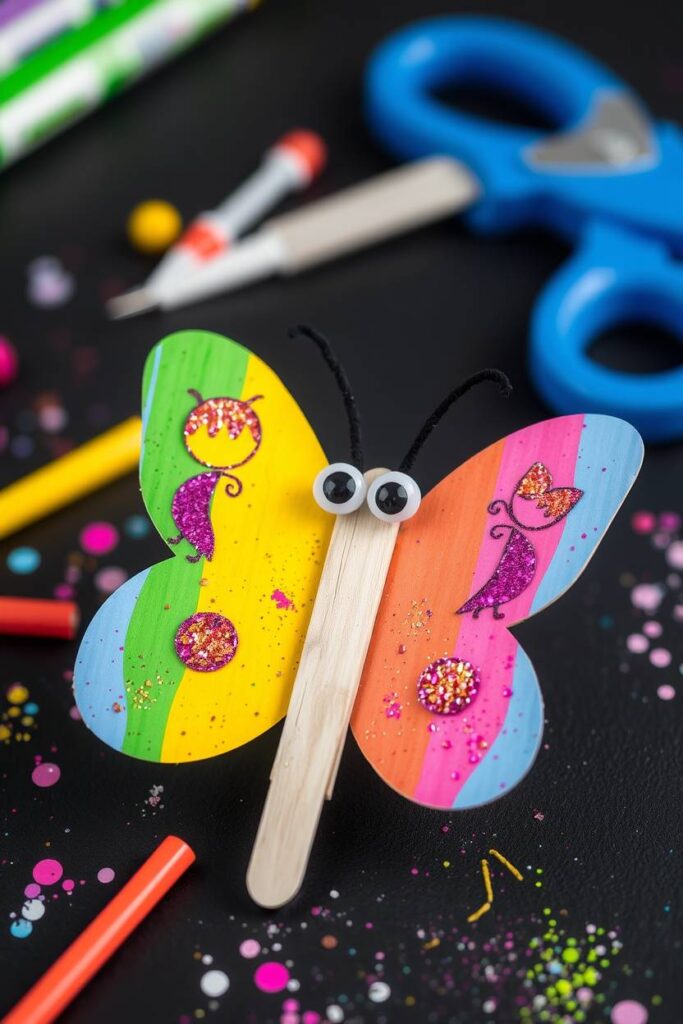 Popsicle Stick Butterflies