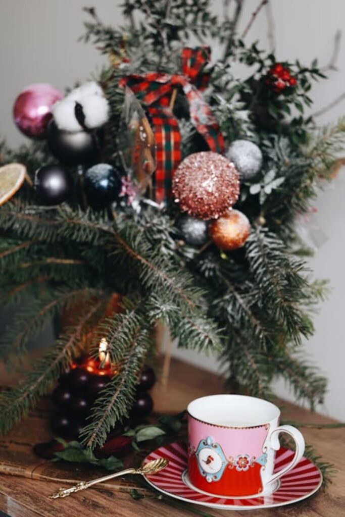 Red and Gold Holiday Tea