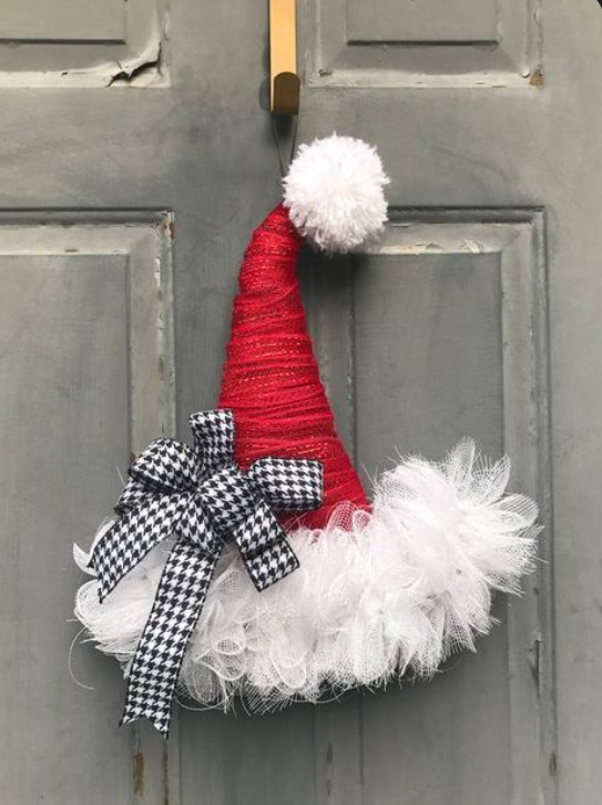 Santa Hat Wreath