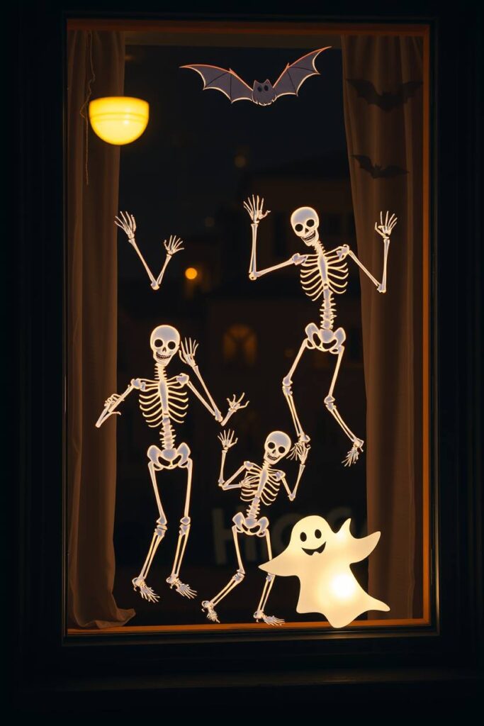 Skeleton Window Clings
